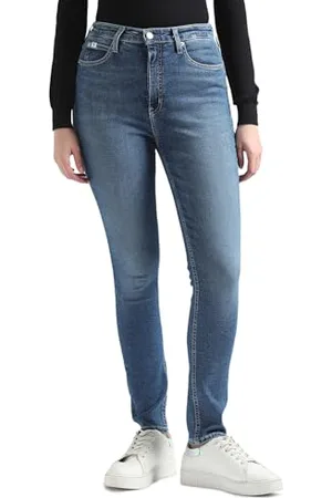 Calvin Klein Damskie spodnie skinny z wysokim stanem, , 34W / 32L