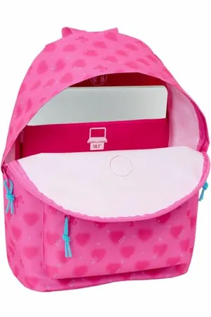 Safta BARBIE CORAZONES Plecak na laptopa 14,1", idealny dla młodzieży w różnym wieku, wygodny i wszechstronny, wysoka jakość i wytrzymałość, 31 x 16 x 41 cm, , M, swobodny, , M, Casual