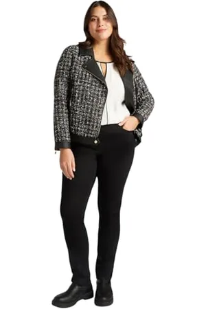Fiorella rubino : Dżinsy skinny total Black Curvy Size Spring Summer 24, , 44 Duże rozmiary