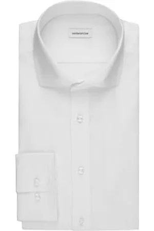 Seidensticker Męska koszula biznesowa, krój slim fit, nie wymaga prasowania, kołnierz Kent, długi rękaw, 100% bawełna, , 38