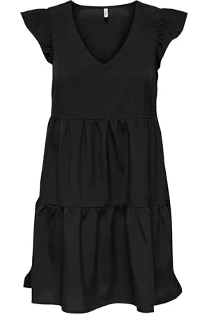 ONLY Onlnova Life Vis S/S Thia Dress Solid, , XS