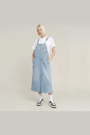 G-Star RAW Sukienka Midi Dungaree, , L