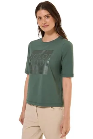 CECIL TOS Terry Satin FP T-Shirt S, , S