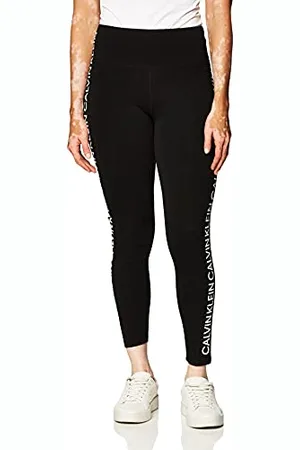 Calvin Klein Damskie legginsy premium Performance z podwójnym pasem odprowadzające wilgoć (standardowe i plus) spodnie, , S