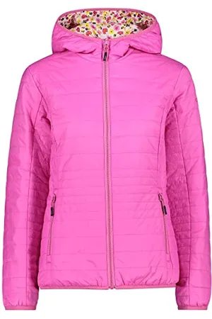 CMP Damska kurtka polarowa Knit Tech Melange z kapturem, dziewczyna, fioletowy Fluo-Titanium, 116, Malve, 54