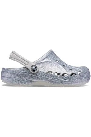 Crocs Unisex dziecięce chodaki Baya T, Brokat srebro, 7 UK Child