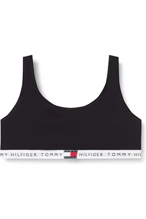 Tommy Hilfiger Damski biustonosz bez podszewki (rozmiar zewnętrzny) UW0UW05713, czarny, M, , M