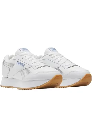Reebok Damskie trampki Glide Ripple Double Sneaker, , 8 UK, Ftwwht Vinblu Rbkg07, 8