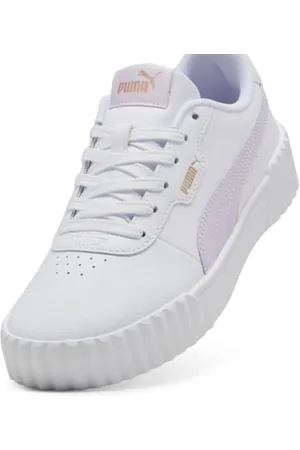 PUMA Damskie buty sportowe Carina 3.0, biało-liliowe Frost Gold, 36,5 UK, Biały Liliowy Mróz Złoto, 40 EU