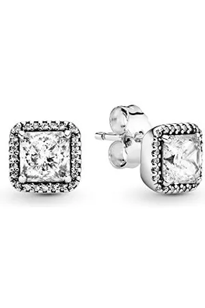 PANDORA Damen-Ohrstecker Zeitlose Eleganz 925 Silber Zirkonia weiß - 290591CZ