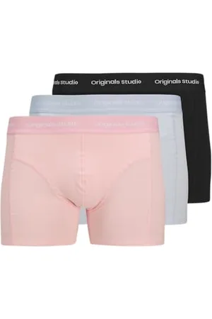 JACK & JONES Męskie bokserki Jacvesterbro Solid Trunks 3 Pack N Pls (3 sztuki), , 4XL