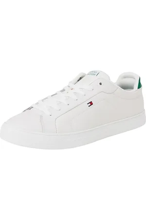 Tommy Hilfiger Męska koszulka ICON COURT PINPERF LTH Low Top, biała (Ecru), 45 EU, , 44 EU