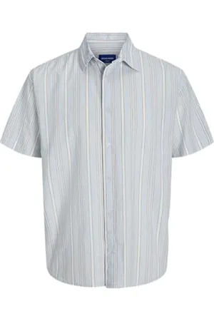 JACK & JONES Jorjoshua Canggu Stripe Shirt Ss Pls męska, , 6XL