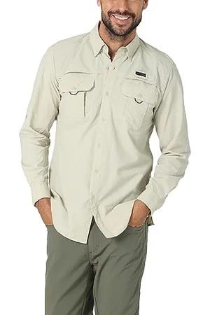 Wrangler Męska koszulka z długim rękawem Angler, , M