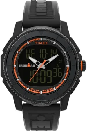 Timex Męski analogowo-cyfrowy zegarek kwarcowy z plastikowym paskiem TW2W53600, , pasek