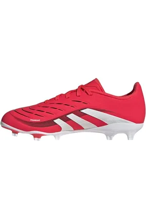 adidas Uniseks - dzieci PREDATOR LEAGUE Firm Ground/Multi Ground Football boots Kids, Lucid Red/Cloud White/Core Black, 31 1/2 EU
