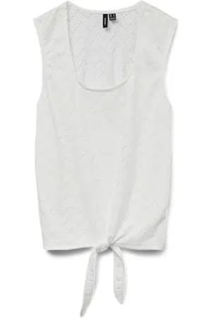 VERO MODA Vmthas Sl Tie Top JRS Ga Vo, , XS