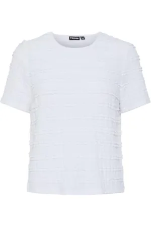 Pieces® Damska koszulka Pcanine Ss O-Neck Top Mm, , XS