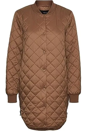 VERO MODA Damska kurtka długa pikowana, Aztec, 48