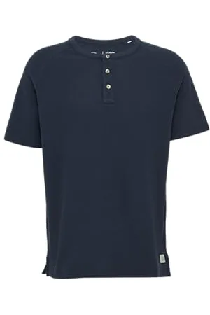QS by s.Oliver T-shirt ze strukturą waflową i wycięciem Henley, , XXL