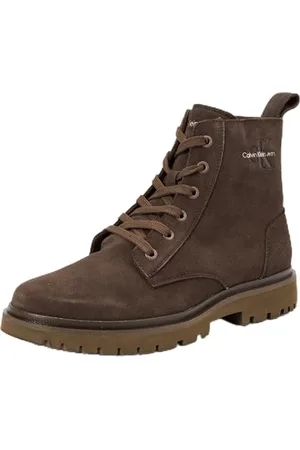 Calvin Klein Męska kultowa sukienka EVA Boot MID Laceup YM0YM01070, brązowa (potrójna czerń), 39 EU, , 39 EU