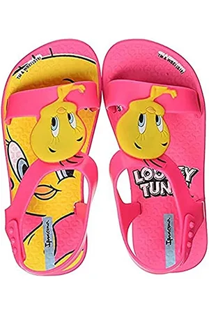 Ipanema Dziewczęce Looney Tunes płaskie sandały, Róża - 25 EU