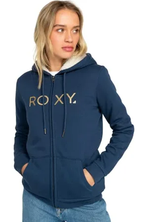 Roxy Damska kamizelka z logo Itia Zip Sherpa, indygo (Mood Indigo), XXL