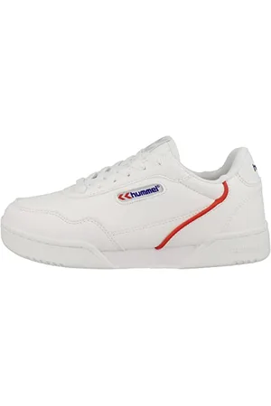 Hummel Unisex Forli Sneaker, białe/RED/niebieskie, 44 EU, , 44 EU