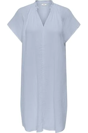 JDY Theis Life S/L V-Neck Dress WVN Dia, , M
