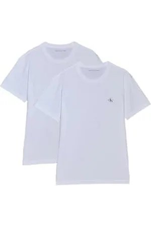 Calvin Klein Jeans Męska koszulka MONOLOGO 2-pak J30J320199, S/S, biały, XL, , XL