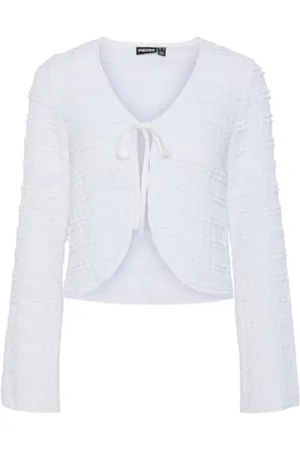 Pieces® Damski top Pcanine Ls Tie Mm Top, , XS
