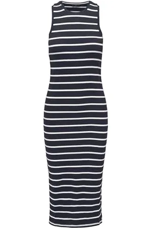 ONLY Onlbelfast Stripe S/L Mididress JRS Noos, , S