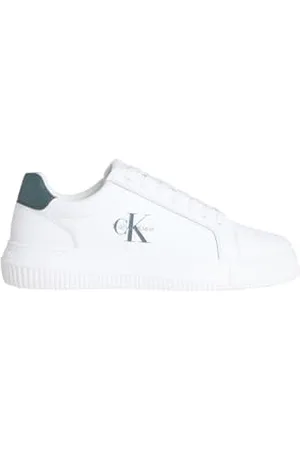 Calvin Klein Jeans Męska masywna podeszwa Mono LTH YM0YM01317 Low Top, złota (jasna biel/morska woda), 7 UK, , 39.5 EU