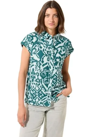 CECIL Linen_LI/CV Print Blouse L, , L