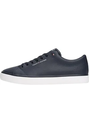 Tommy Hilfiger Męski TH HI Vulc CORE Low LTH II ESS FM0FM05511 Low Top, niebieski (Desert Sky), 10, , 44 EU