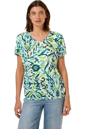 CECIL Linen Optic_AOP Shirt with Buttons L, , L
