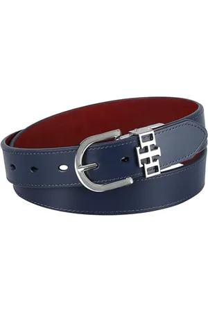 Tommy Hilfiger Damski dwustronny pasek rekreacyjny, granatowy/czerwony, M
