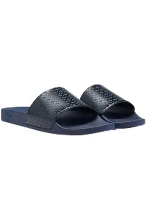 HUGO BOSS Męskie buty Aryeh_Slid_nmnb Slide, ciemnoniebieskie, 7 UK, , 41 EU