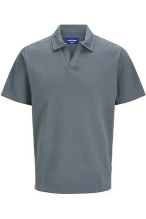 JACK & JONES Joralmeria Texture Polo Ss Pls męska koszulka polo, , 5XL