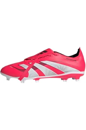 adidas Uniseks PREDATOR LEAGUE FOLD-OVER TONGUE Firm Ground/Multi Ground Football boots, Lucid Red/Cloud White/Core Black, 45 1/3 EU