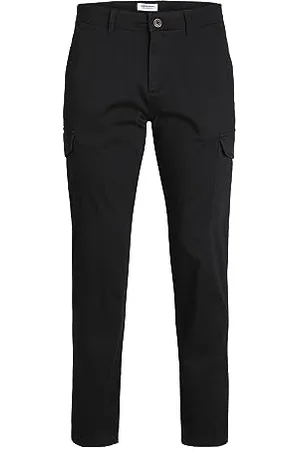 JACK & JONES JACK&JONES Męskie spodnie JPSTOLLIE JJBOWIE Cargo SA, czarne, 36/32