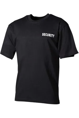 MFH US Army T-Shirt Security ochrona wosku, koszulka karnawałowa, krótki rękaw, okrągły dekolt, męska koszulka S-3XL