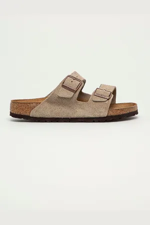 Birkenstock Klapki zamszowe Arizona męskie kolor 951301