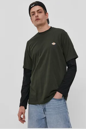 Dickies T-shirt męski kolor gładki DK0A4XDBOGX-OLIVEGREEN