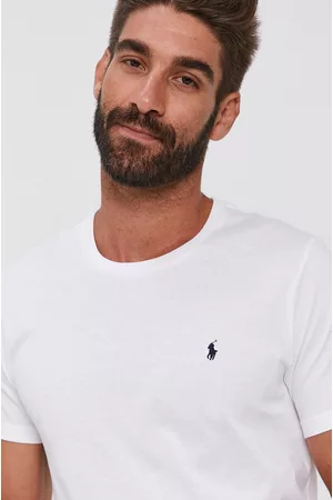 Ralph Lauren T-shirt bawełniany 714844756004 kolor gładki
