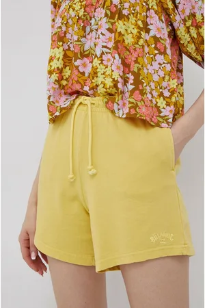 Billabong Szorty damskie kolor gładkie high waist