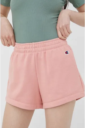 Champion Szorty 114926 damskie kolor gładkie high waist 114926-BS148