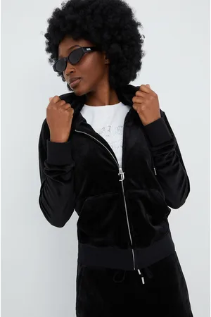 Juicy Couture Bluza damska kolor z kapturem gładka
