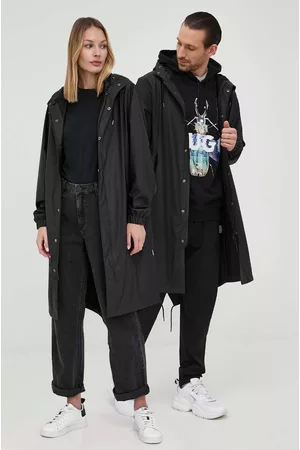 Rains Parka 18140 Fishtail Parka 18140 kolor przejściowa 18140.01-Black