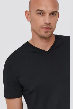 Benetton T-shirt bawełniany kolor gładki